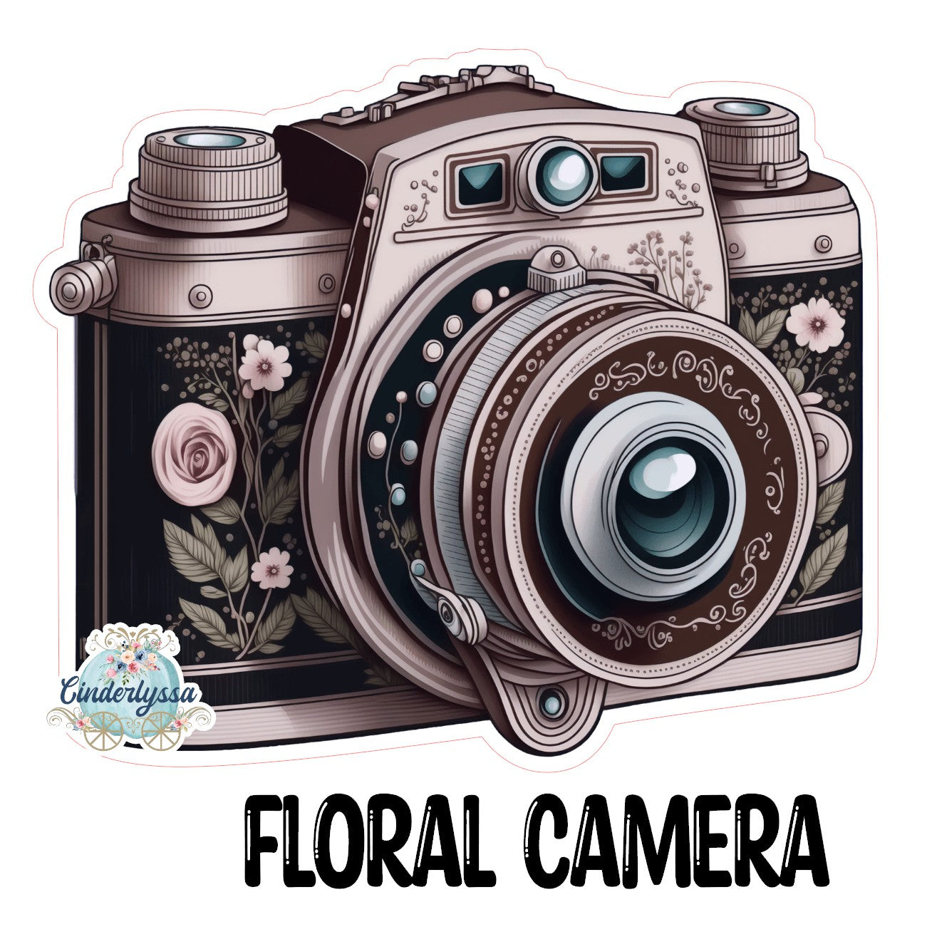 Floral Camera Cardstock Silicone Mold, Aroma Bead Molds, Premium Cardstock Images