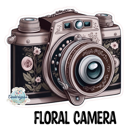 Floral Camera Cardstock Silicone Mold, Aroma Bead Molds, Premium Cardstock Images