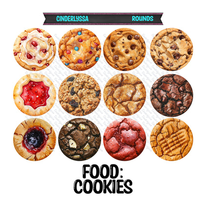3.75 inch Round Food: Cookies for Cardstock Silicone Mold, for Aroma Bead Molds, Premium Cardstock Images