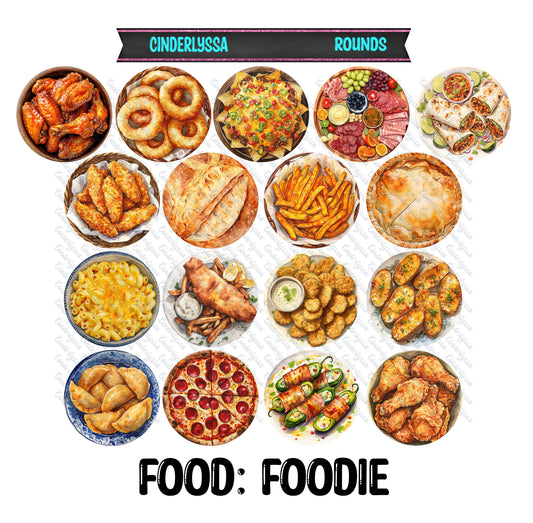 2.5 inch: Food Foodie Round Cardstock Only for freshies Cardstock Silicone Mold, for Aroma Bead Molds, Premium Cardstock Image
