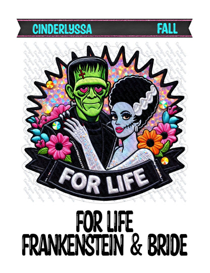 For Life: Frankenstein & Bride Cardstock Silicone Mold, Aroma Bead Molds, Premium Cardstock