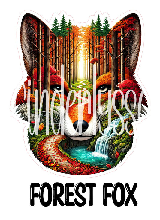 Forest Fox Silhouette Cardstock Silicone Mold, Aroma Bead Molds, Premium Cardstock Images