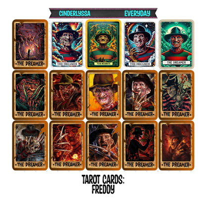 VENT CLIP: Tarot Cards: Group 3 (Horror Movie Slashers) Two Cavity Small Vent Clip Size Cardstock Silicone Mold, Aroma Bead Molds, Premium Cardstock Images