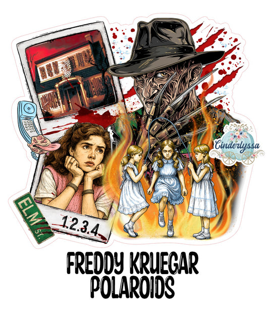 Freddy Krueger Polaroids Cardstock Silicone Mold, Aroma Bead Molds, Premium Cardstock Images