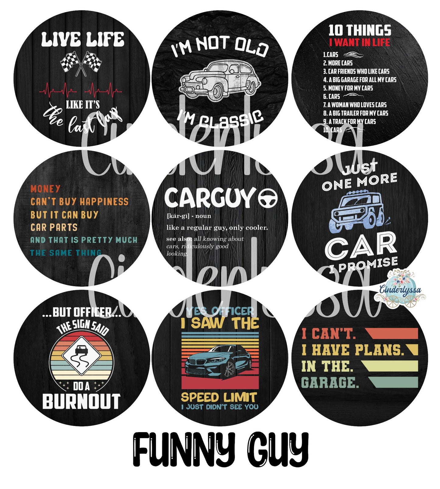 2.5 inch Round Funny Guy Cardstock Only for freshies: Cardstock Silicone Mold, Car Freshener, Premium Cardstock Images-NO MOLD