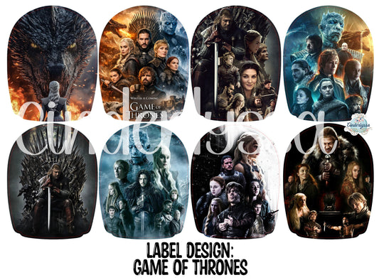 Label Design: Game of Thrones Cardstock Silicone Mold, Aroma Bead Molds, Car Freshies, Premium Cardstock Images