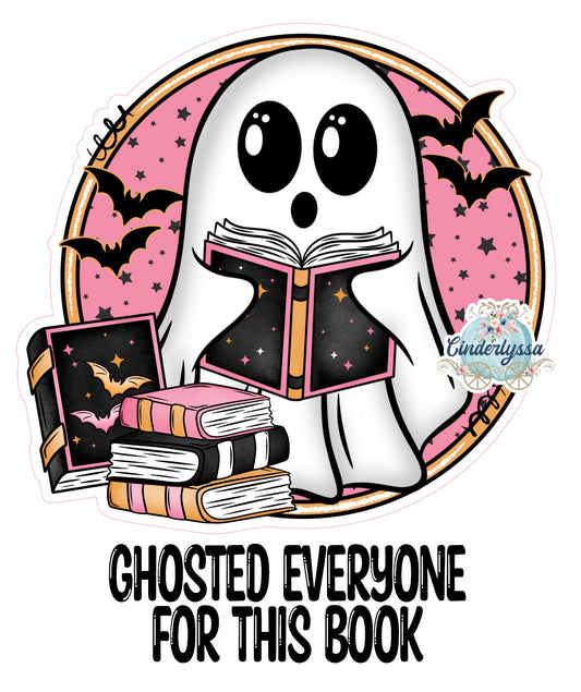 Ghosted Everyone For This Book Cardstock Silicone Mold, Aroma Bead Molds, Car Freshies, Premium Cardstock Images