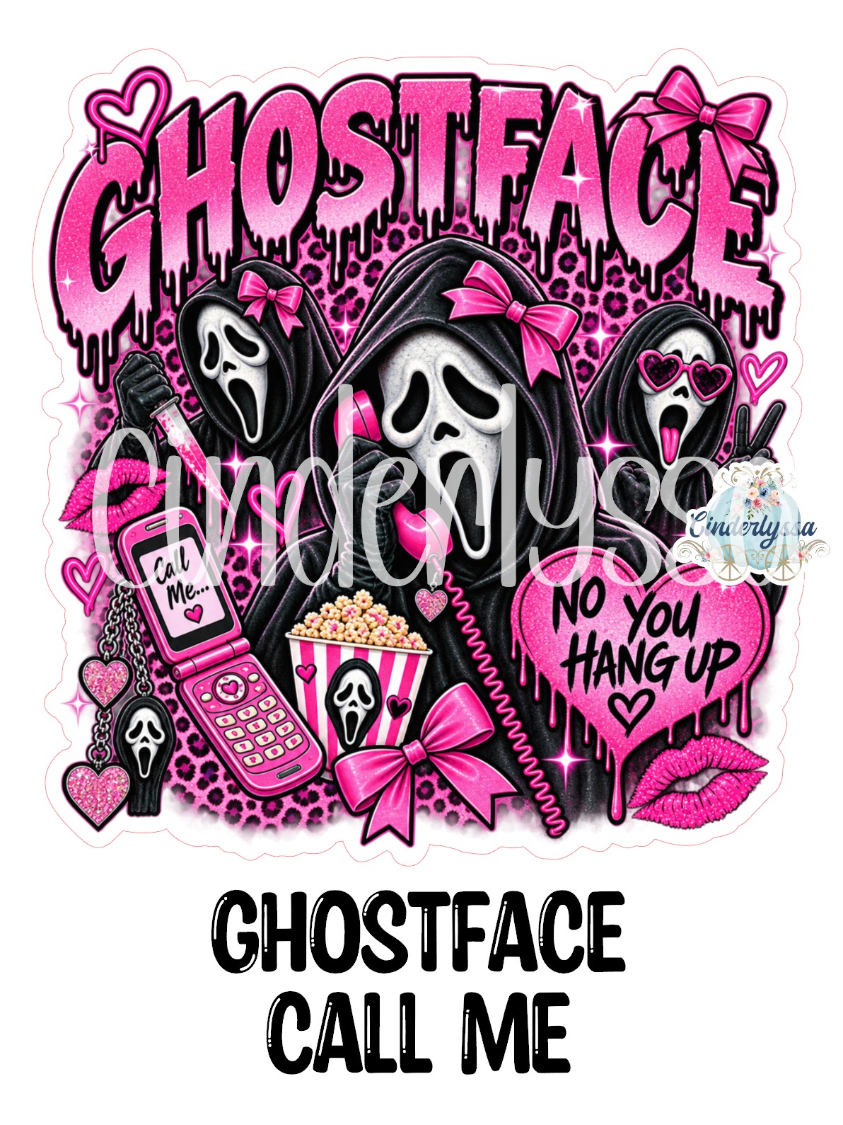 Ghostface Call Me Cardstock Silicone Mold, Aroma Bead Molds, Premium Cardstock Images