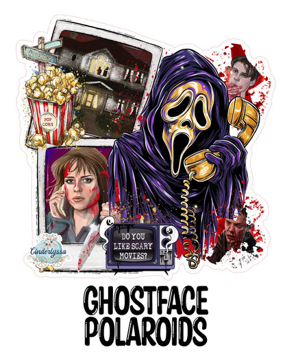 Ghostface Polaroids Cardstock Silicone Mold, Aroma Bead Molds, Premium Cardstock Images