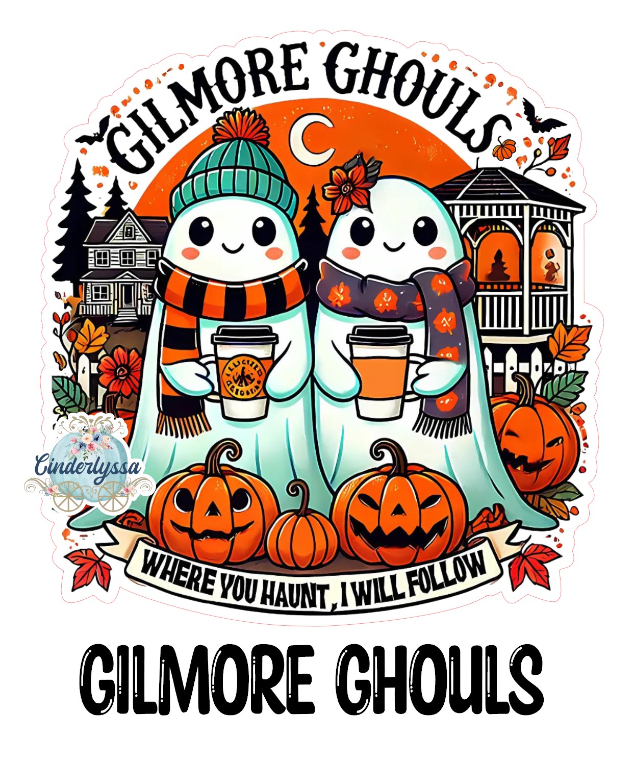 Gilmore Ghouls Cardstock Silicone Mold, Aroma Bead Molds, Car Freshies, Premium Cardstock Images