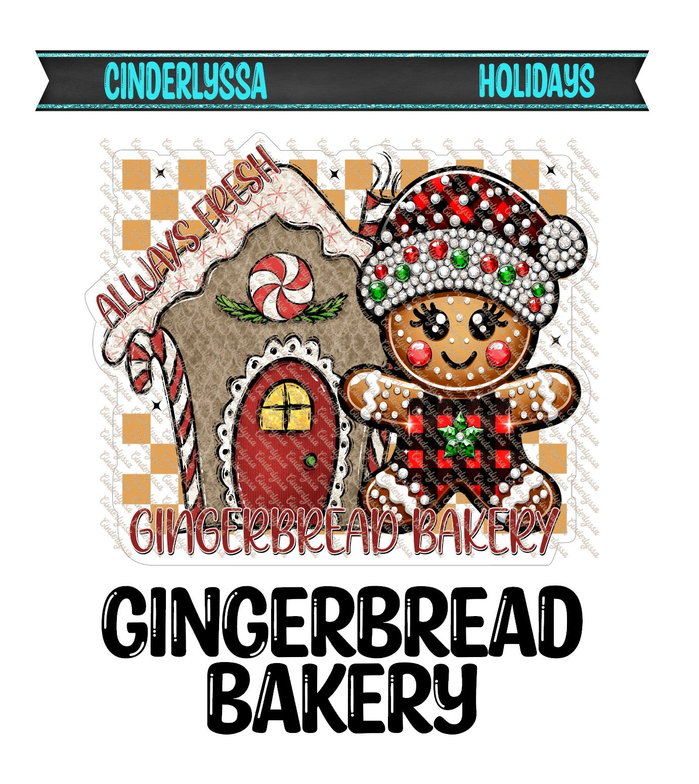 Gingerbread Bakery: With Gingerbread Man Cardstock Silicone Mold, Aroma Bead Molds, Premium Cardstock Images