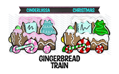 Gingerbread Train Cardstock Silicone Mold, Aroma Bead Molds, Premium Cardstock Images