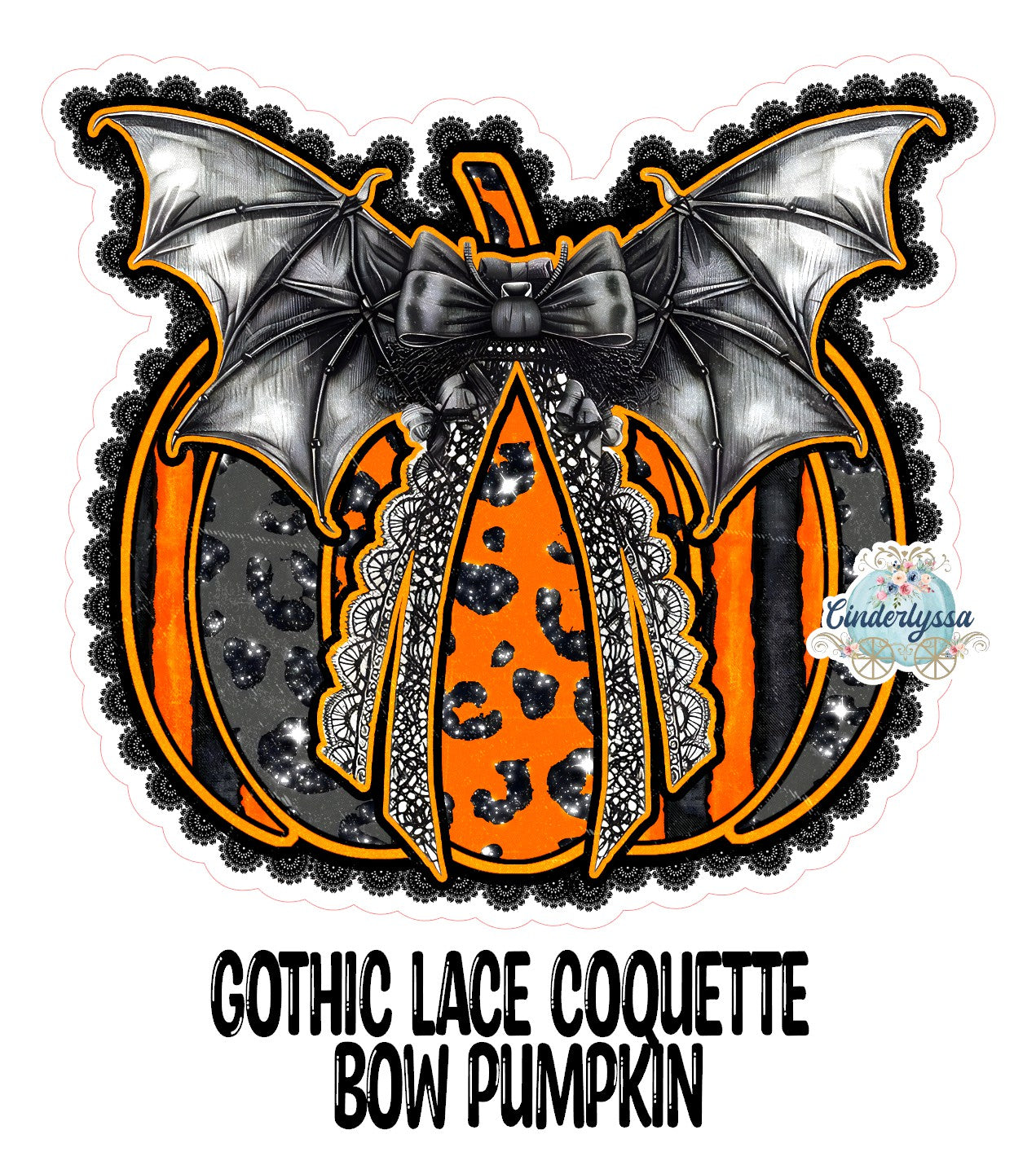 Gothic Lace Coquette Bow Pumpkin Cardstock Silicone Mold, Aroma Bead Molds, Premium Cardstock Images