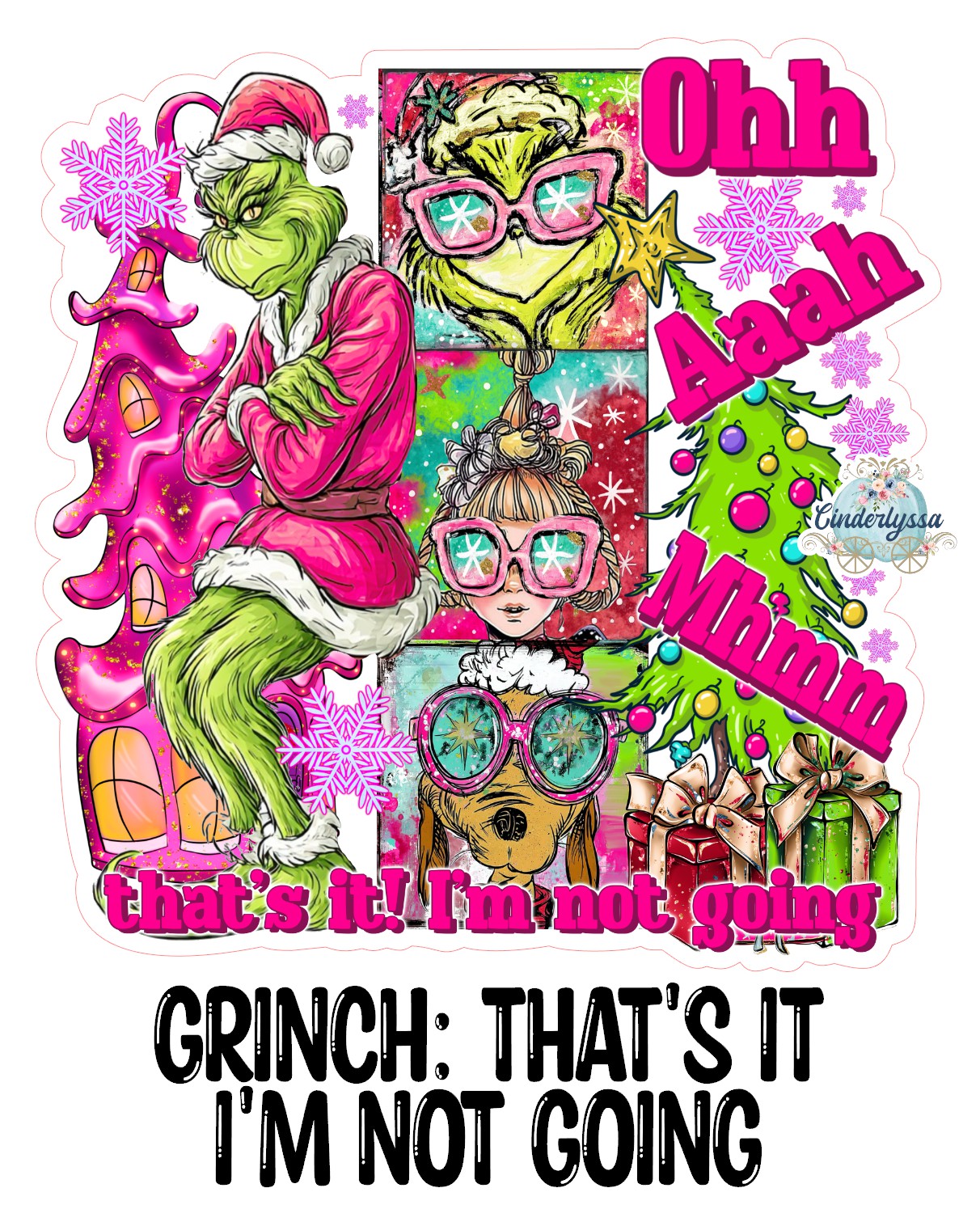 Grinch: That's It I'm Not Going Cardstock Silicone Mold, Aroma Bead Molds, Car Freshies, Premium Cardstock Images