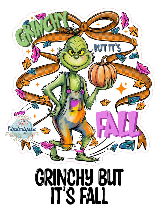 Grinchy But It's Fall Cardstock Silicone Mold, Aroma Bead Molds, Car Freshies, Premium Cardstock Images