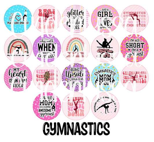 3.5 inch Round: Gymnastics for Cardstock Silicone Mold, NO MOLD INCLUDED for Aroma Bead Molds, Premium Cardstock Images