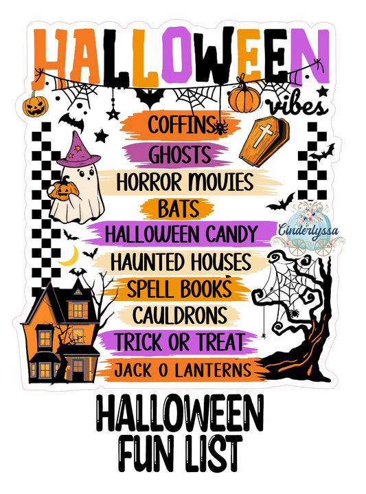 Halloween Fun List Cardstock Silicone Mold, Aroma Bead Molds, Car Freshies, Premium Cardstock Images
