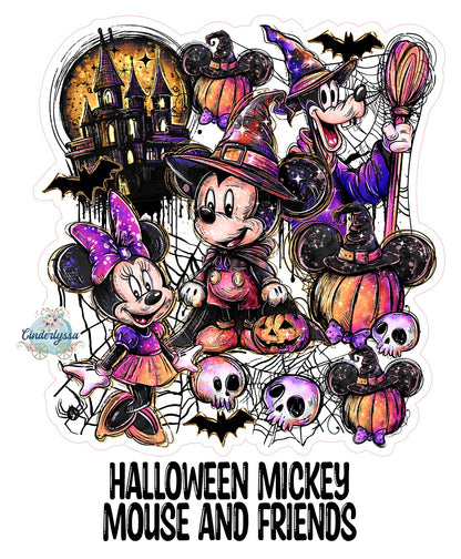 Halloween Mickey Mouse and Friends Cardstock Silicone Mold, Aroma Bead Molds, Premium Cardstock Images