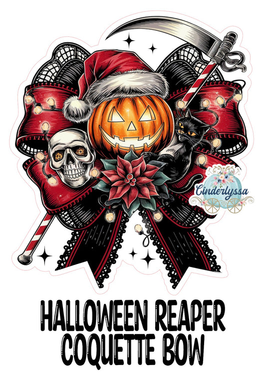 Halloween Reaper Coquette Bow Cardstock Silicone Mold, Aroma Bead Molds, Premium Cardstock Images