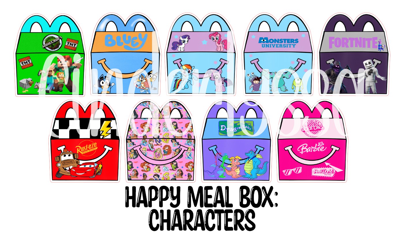 Happy Meal Box Cardstock Silicone Mold, Aroma Bead, Car Fresh Mold, Premium Cardstock Images