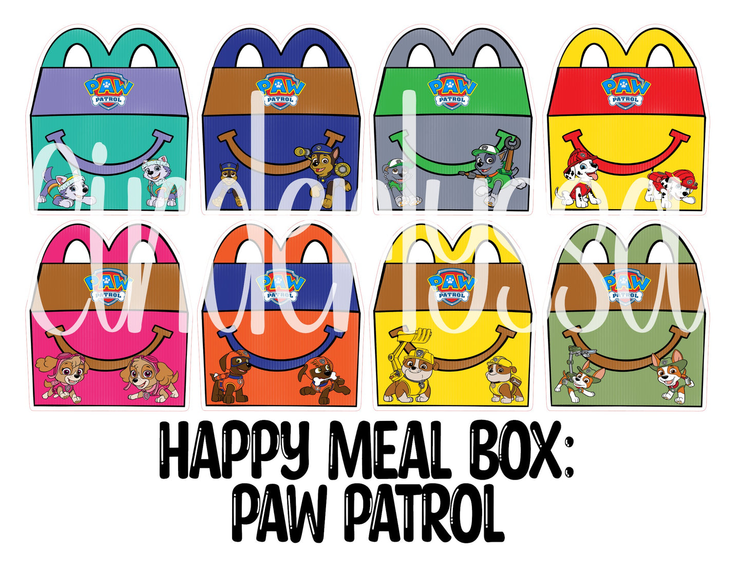 Happy Meal Box Cardstock Silicone Mold, Aroma Bead, Car Fresh Mold, Premium Cardstock Images
