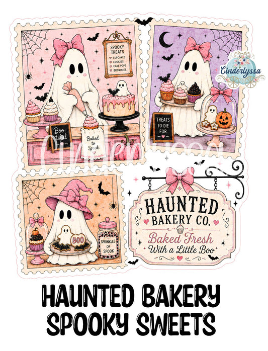 Haunted Bakery Spooky Sweets Cardstock Silicone Mold, Aroma Bead Molds, Premium Cardstock Images