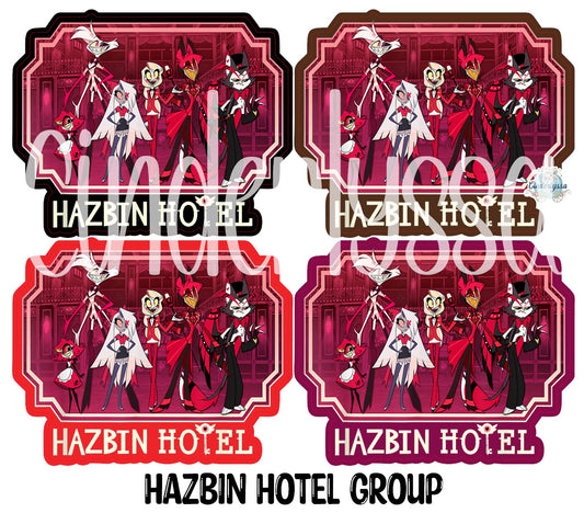 Hazbin Hotel Group Cardstock Silicone Mold, Aroma Bead Molds, Premium Cardstock Images