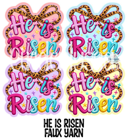 He is Risen Faux Yarn Cardstock Silicone Mold, Aroma Bead Molds, Premium Cardstock Images