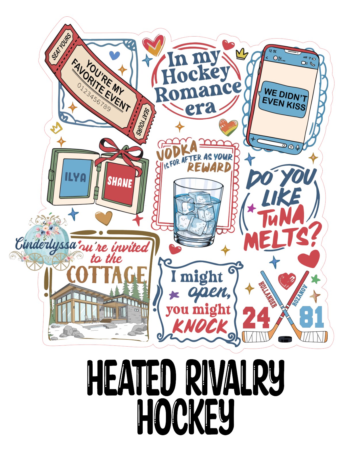 Heated Rivalry Hockey Cardstock Silicone Mold, Aroma Bead Molds, Car Freshies, Premium Cardstock Images