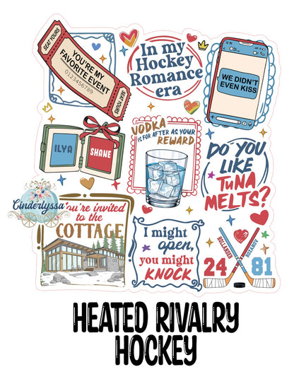 Heated Rivalry Hockey Cardstock Silicone Mold, Aroma Bead Molds, Car Freshies, Premium Cardstock Images