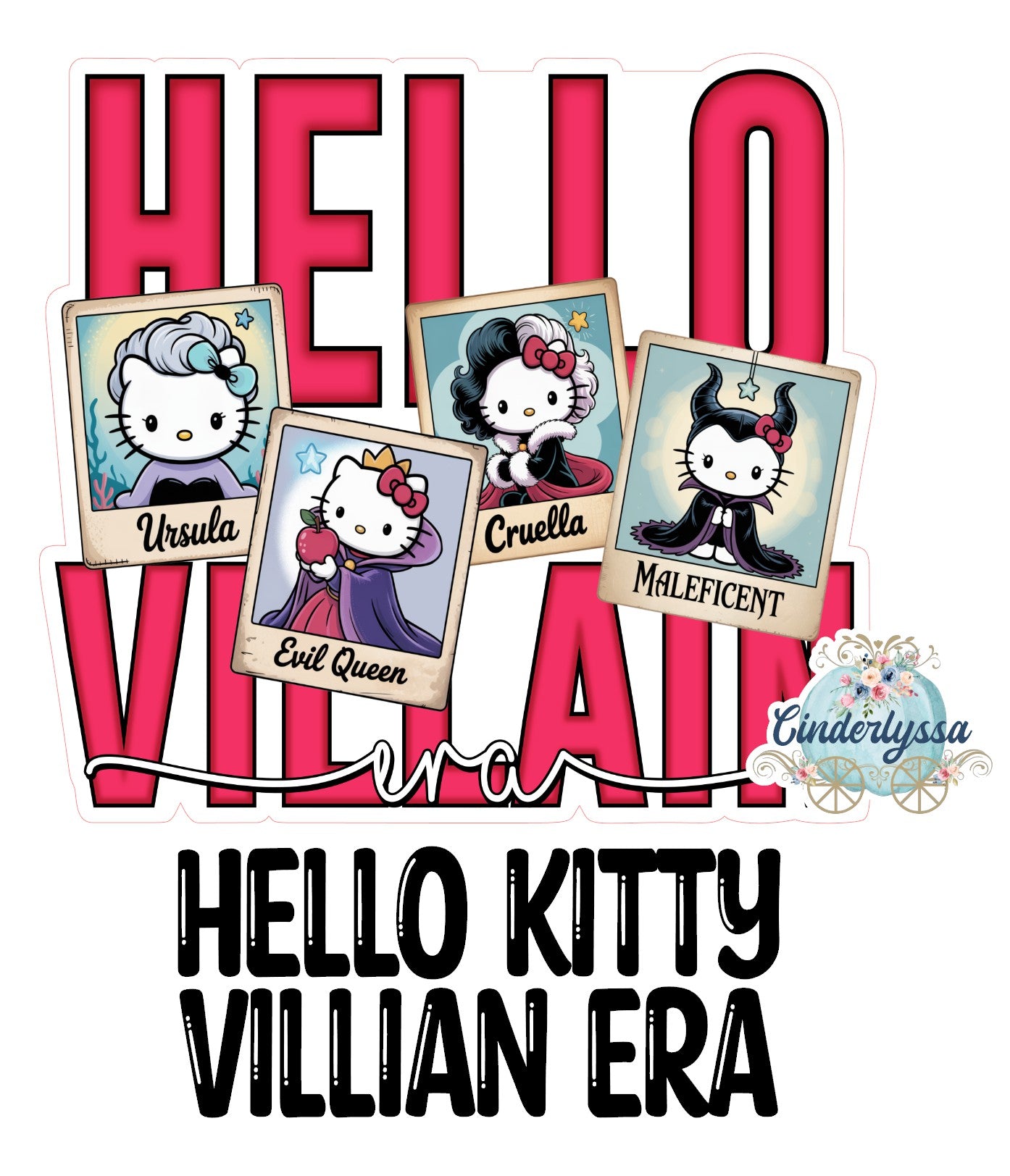 Hello Kitty Villian Era Cardstock Silicone Mold, Aroma Bead Molds, Premium Cardstock Images
