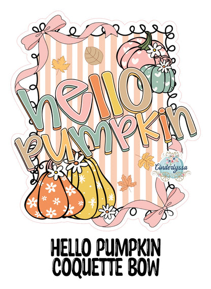 Hello Pumpkin Coquette Bow Cardstock Silicone Mold, Aroma Bead Molds, Premium Cardstock Images