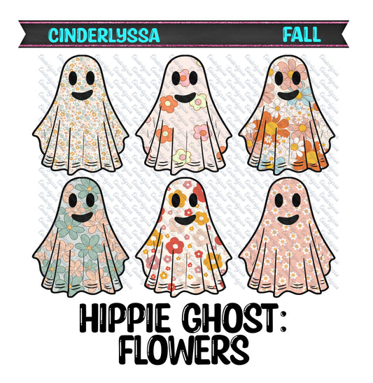 Hippie Ghost: Flowers, Halloween & Peace Sign Cardstock Silicone Mold, Aroma Bead Molds, Car Freshies, Premium Cardstock Images