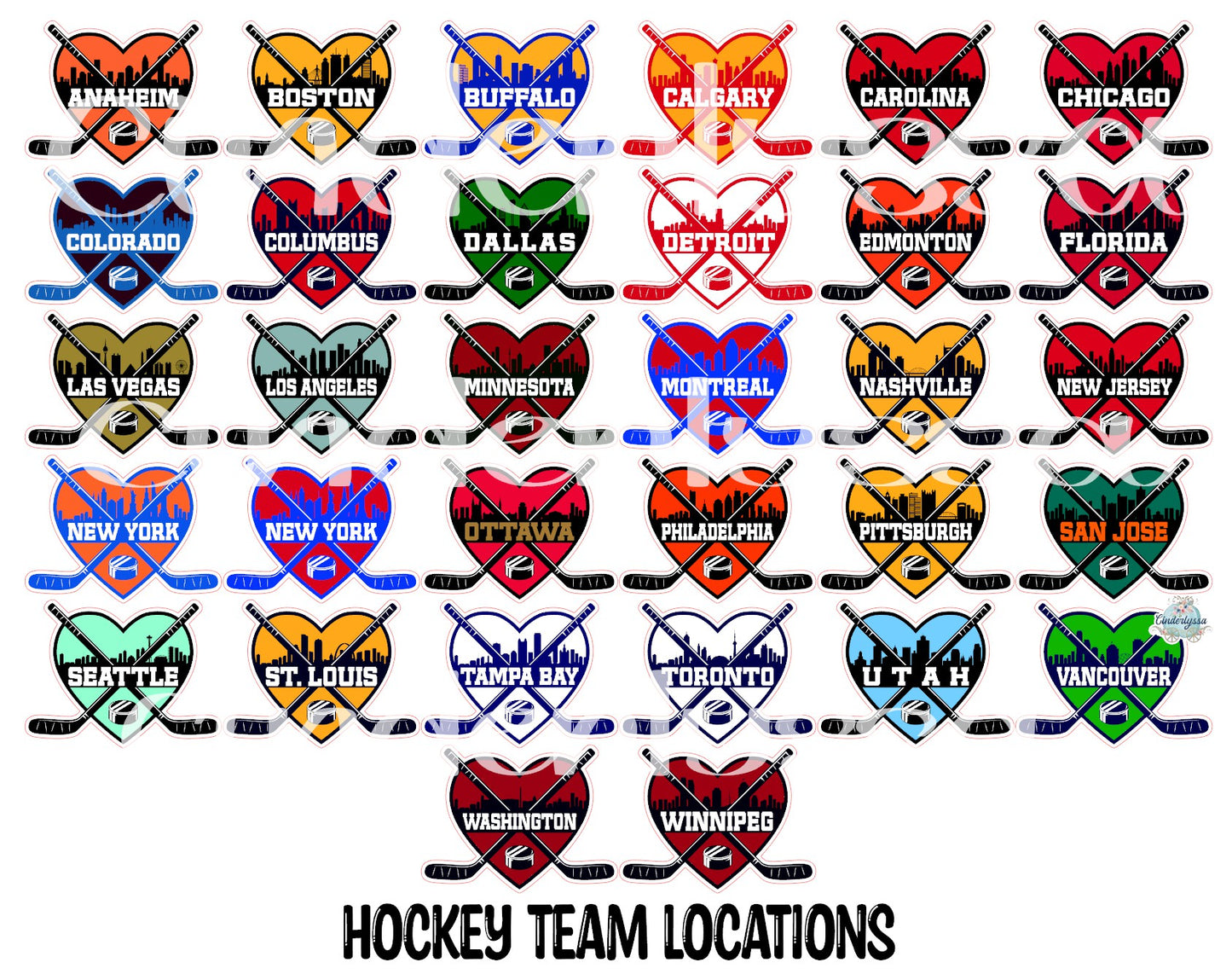Hockey Team Locations Cardstock Silicone Mold, Aroma Bead Molds, Premium Cardstock Images