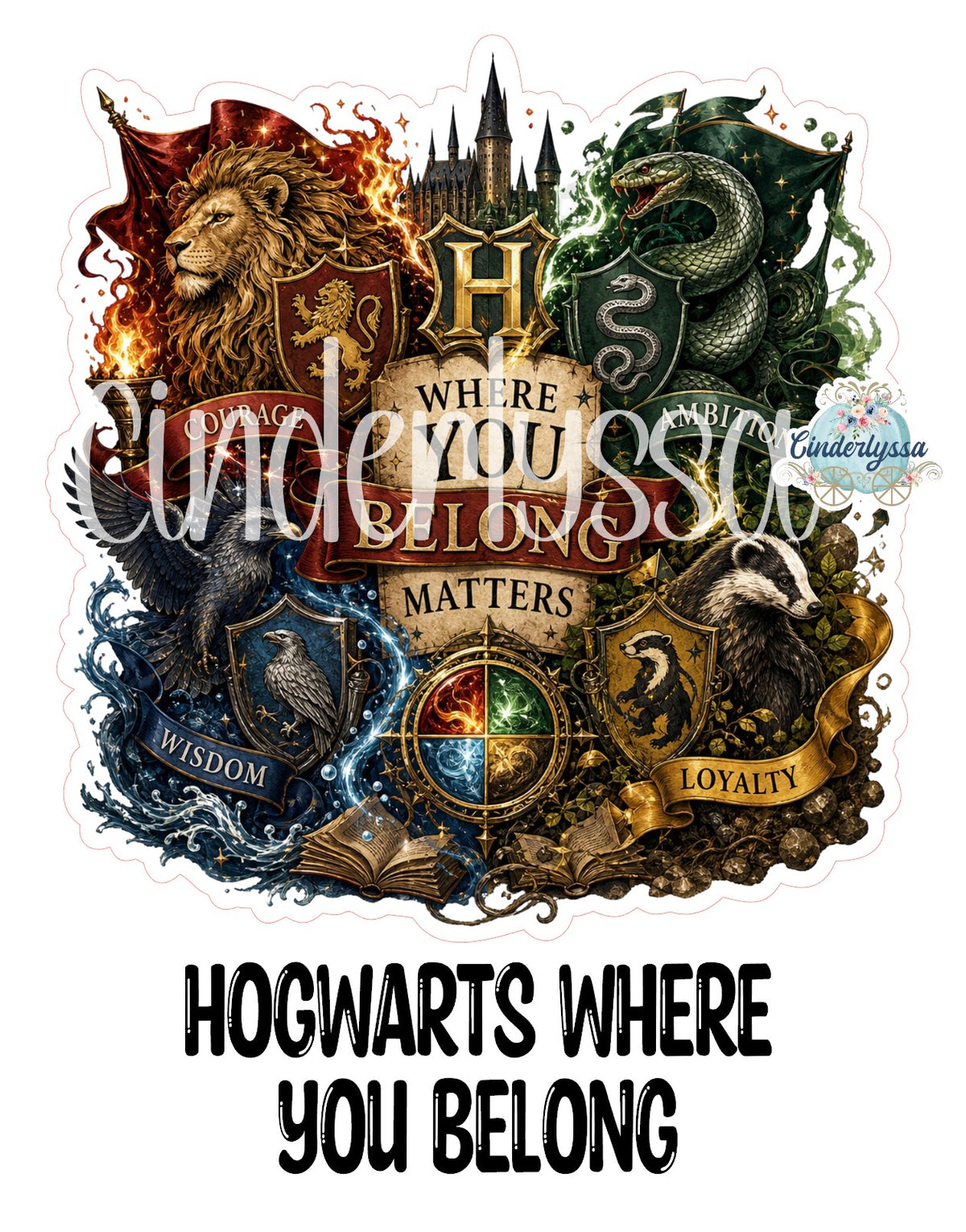 Hogwarts Where You Belong Cardstock Silicone Mold, Aroma Bead Molds, Premium Cardstock Images