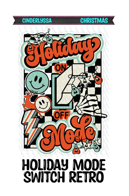 Holiday Mode Switch Retro Cardstock Silicone Mold, Aroma Bead Molds, Premium Cardstock Images