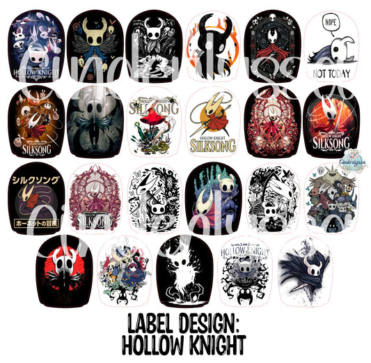 Label Design: Hollow Knight Game Cardstock Silicone Mold, Aroma Bead Molds, Car Freshies, Premium Cardstock Images