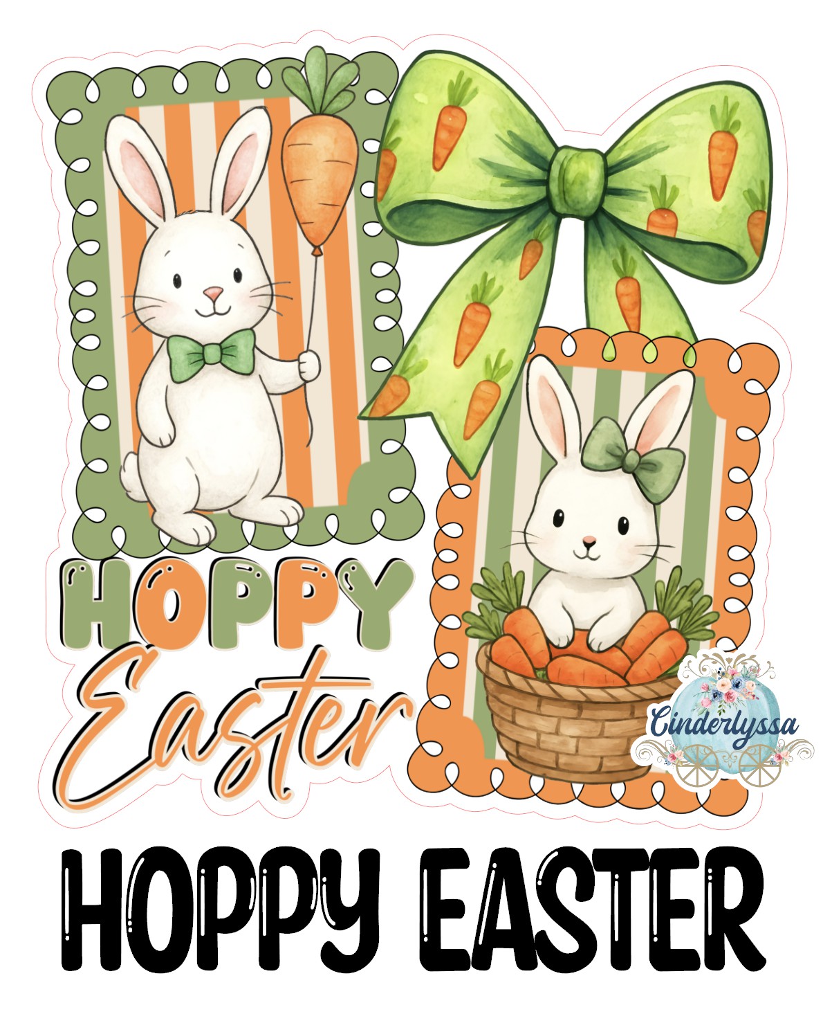 Hoppy Easter Cardstock Silicone Mold, Aroma Bead Molds, Premium Cardstock Images