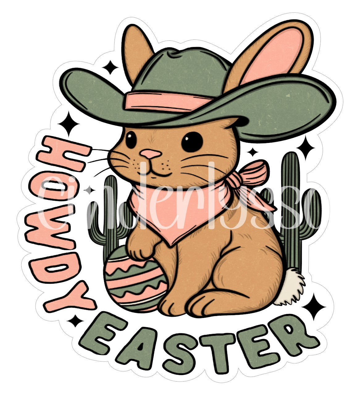 Howdy Easter Country Bunny Cardstock Silicone Mold, Aroma Bead Molds, Premium Cardstock Images