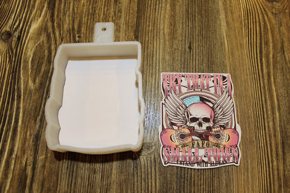 Try that in a Small Town: I Stand with Aldean with Leopard Cardstock Silicone Mold, Aroma Bead Molds, Premium Cardstock Images
