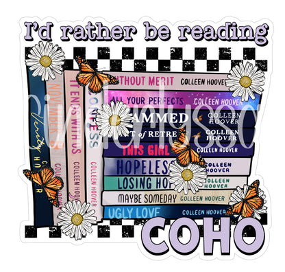 I'd Rather Be Reading COHO Cardstock Silicone Mold, Aroma Bead Molds, Premium Cardstock Images