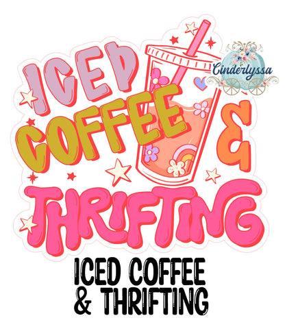 Iced Coffee & Thrifting Cardstock Silicone Mold, Aroma Bead Molds, Premium Cardstock Images