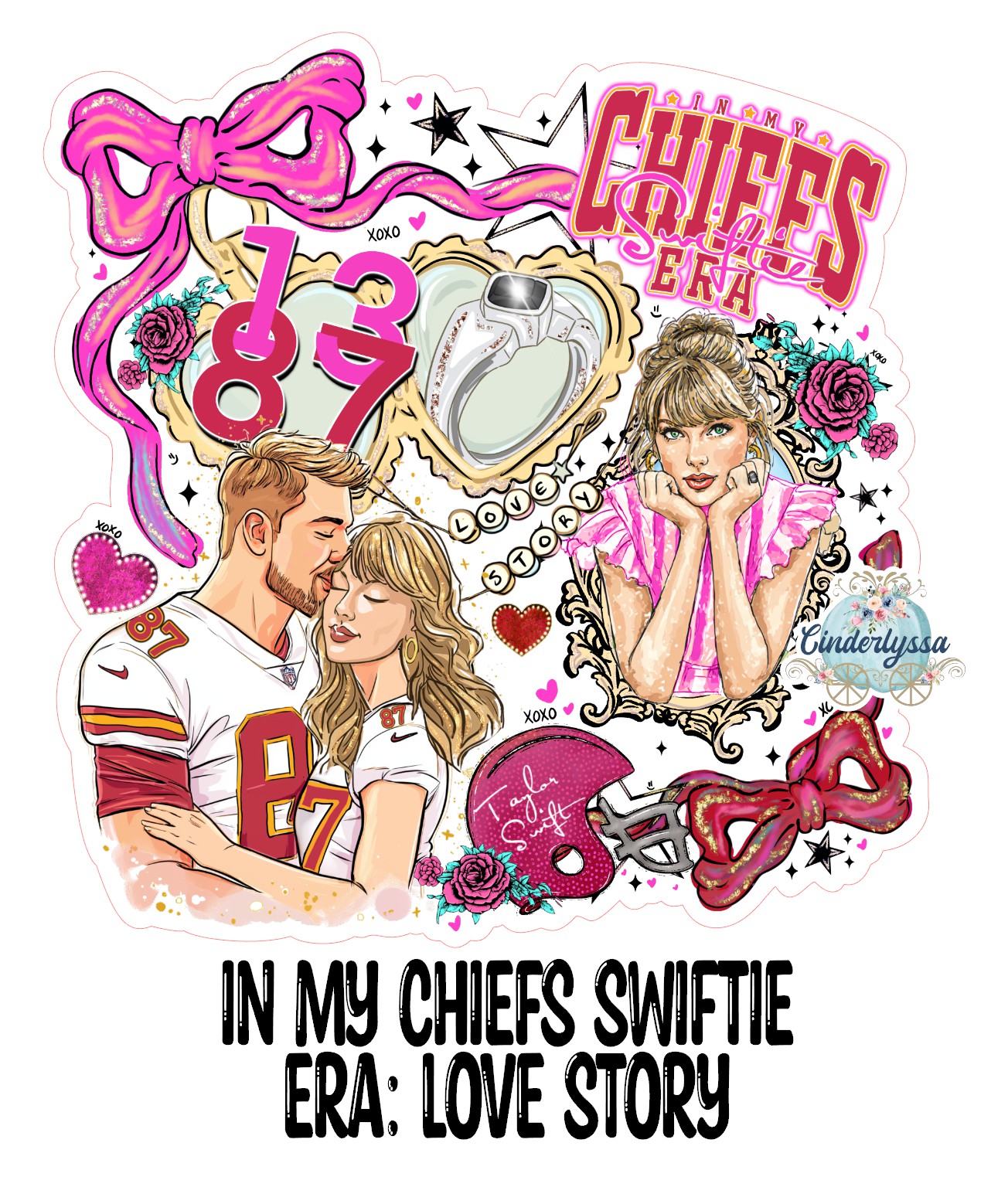 In My Chiefs Swiftie Era: Love Story Cardstock Silicone Mold, Aroma Bead Molds, Premium Cardstock Images