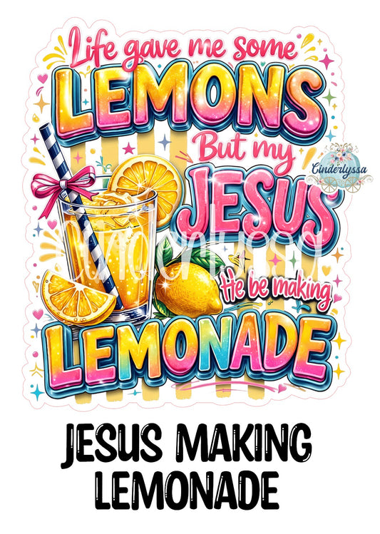 Jesus Making Lemonade Cardstock Silicone Mold, Aroma Bead Molds, Premium Cardstock Images