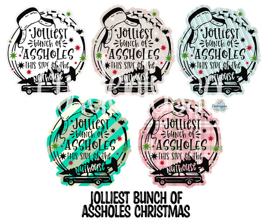 Jolliest Bunch Of Assholes This Side Of The Nuthouse Christmas Movie Inspired Cardstock Silicone Mold, Aroma Bead Molds