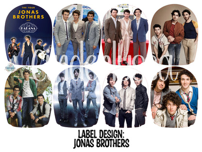 Label Design: Jonas Brothers Mix Cardstock Silicone Mold, Aroma Bead Molds, Car Freshies, Premium Cardstock Images