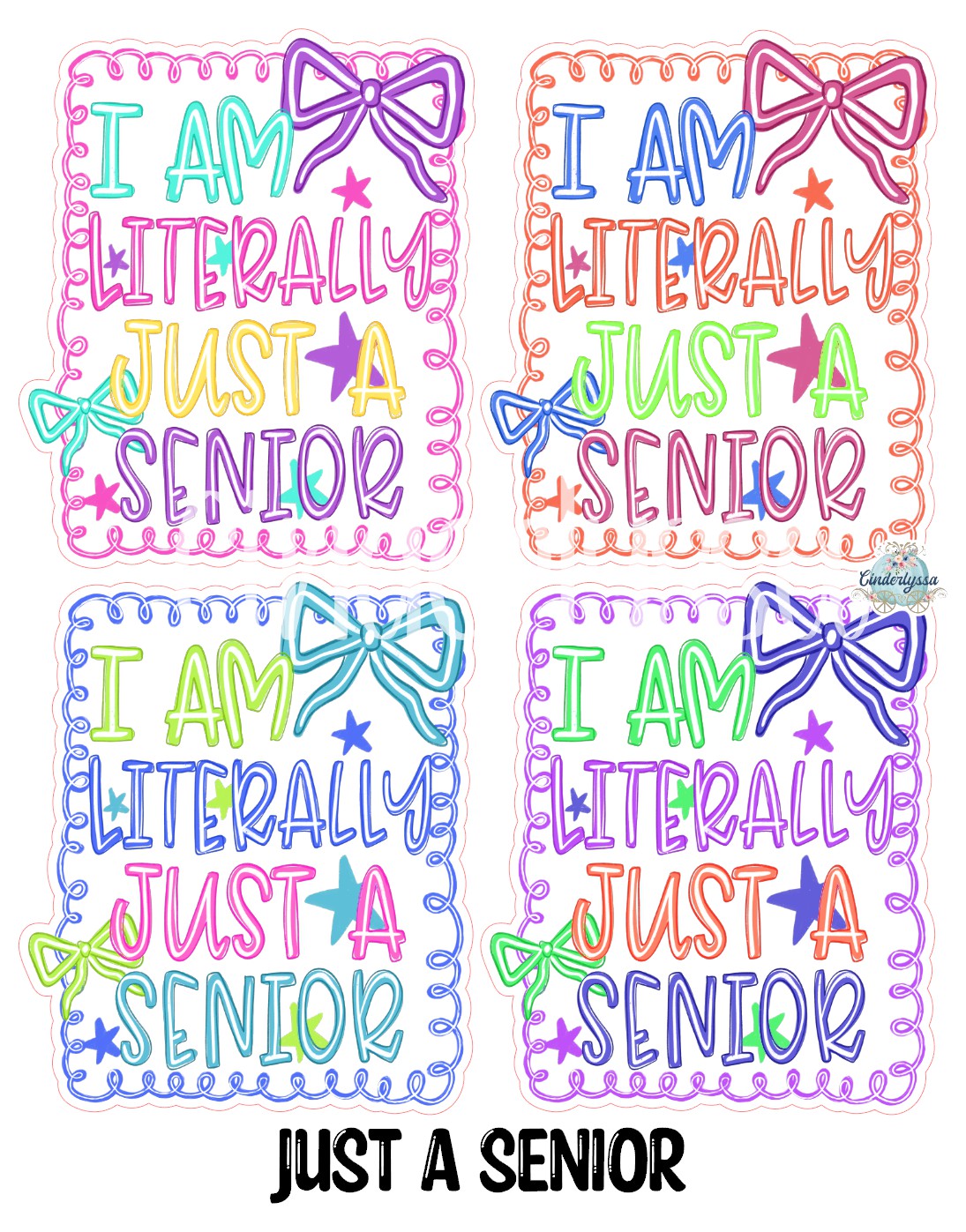 Just A Senior Cardstock Silicone Mold, Aroma Bead Molds, Premium Cardstock Images