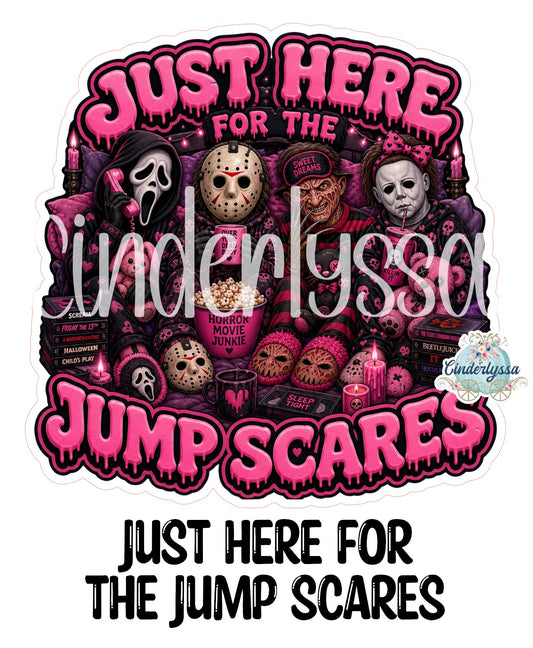Just Here For The Jump Scares Cardstock Silicone Mold, Aroma Bead Molds, Premium Cardstock Images