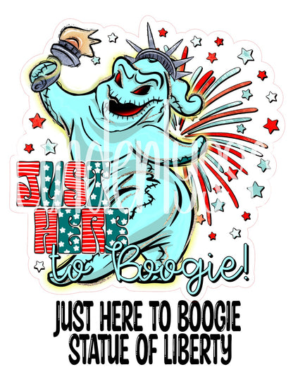 Just Here to Boogie Statue of Liberty Cardstock Silicone Mold, Aroma Bead Molds, Premium Cardstock