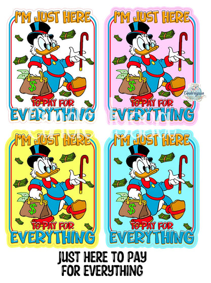 Just Here To Pay For Everything Cardstock Silicone Mold, Aroma Bead Molds, Premium Cardstock Images